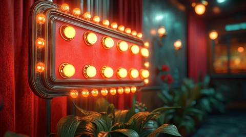 复古影院风格游戏背景