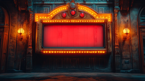 复古影院风格游戏背景