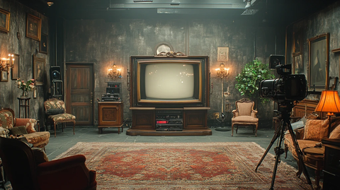 老式电视节目舞台