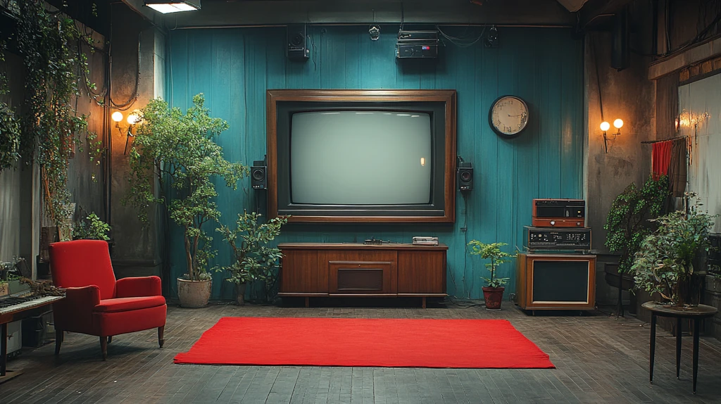 老式电视节目舞台