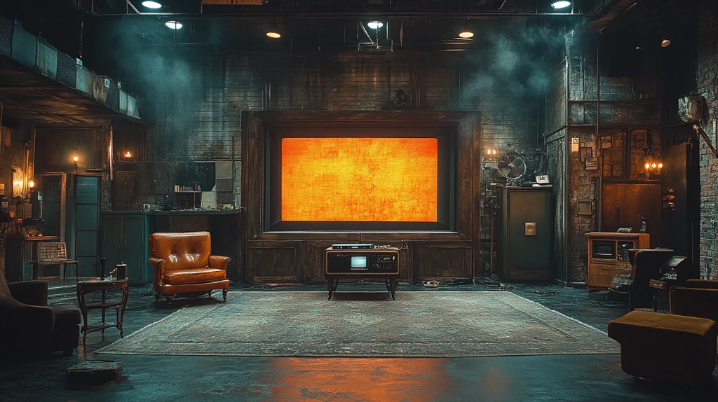 老式电视节目舞台