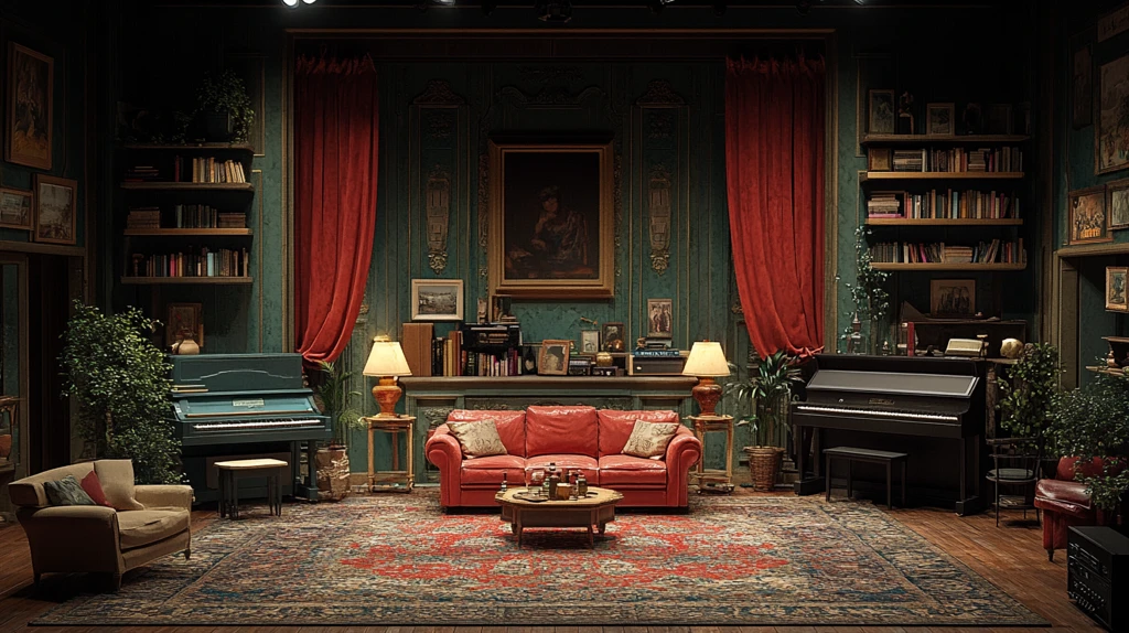 音乐剧舞台客厅道具装饰