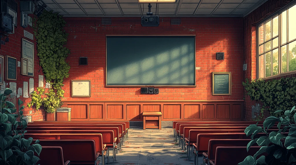 红砖新哥特式学校礼堂