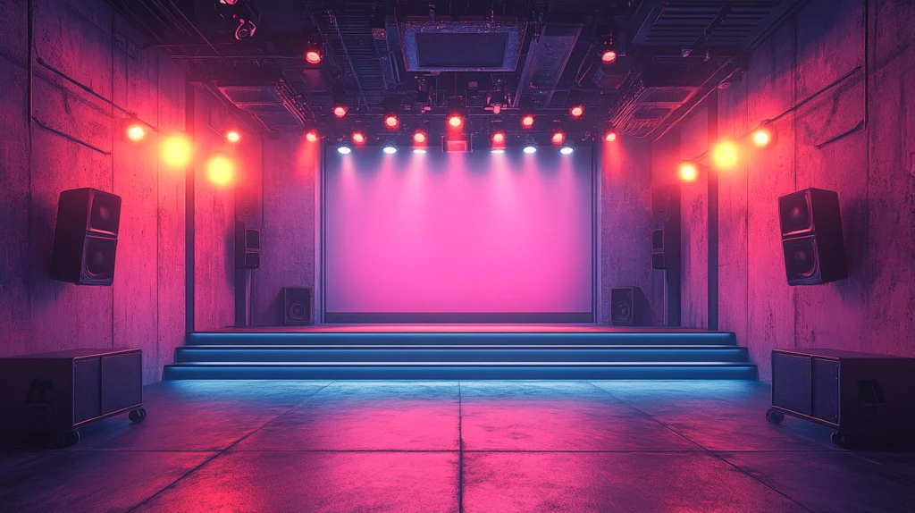 偶像演唱会舞台线稿