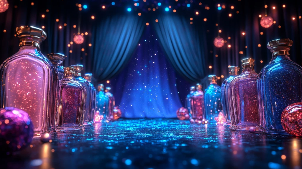 魔术装饰幕布开启