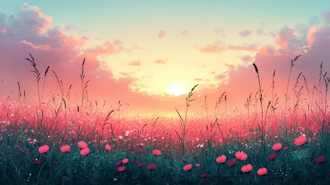 卡通风格渐变舞台