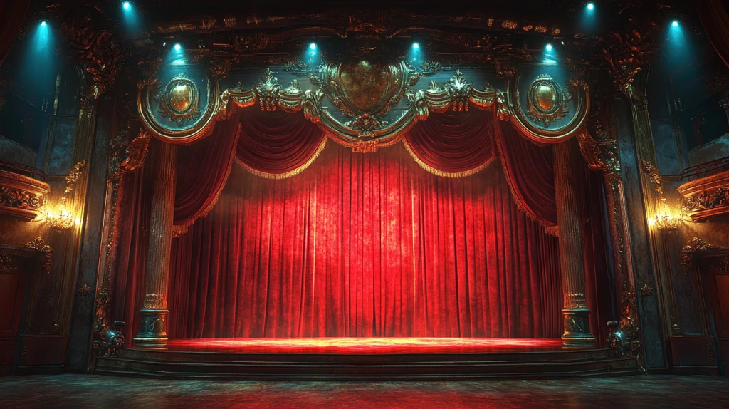 喜剧剧场舞台背景