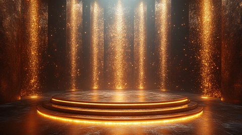 金色舞台与讲台