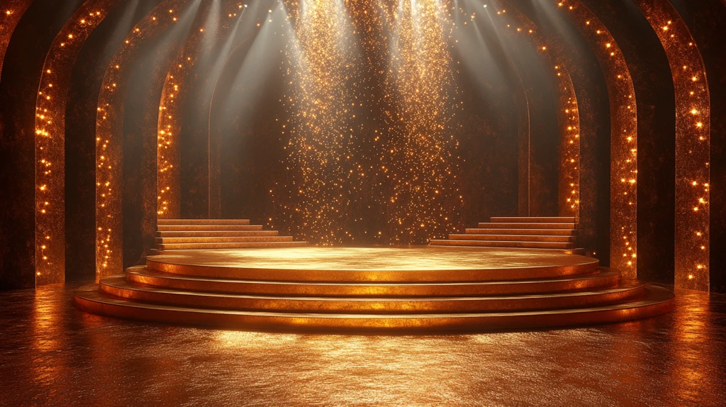 金色舞台与讲台