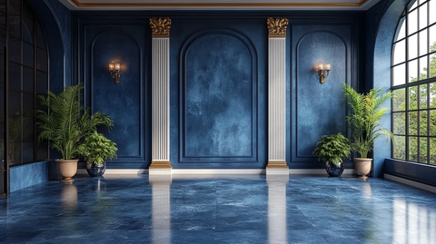 皇家宫殿海军蓝背景