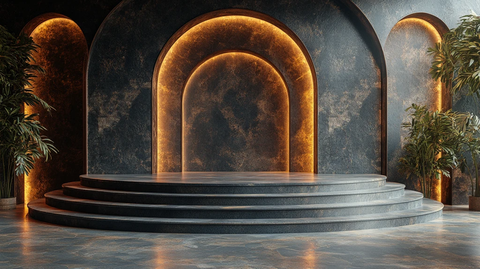 室内演讲台背景