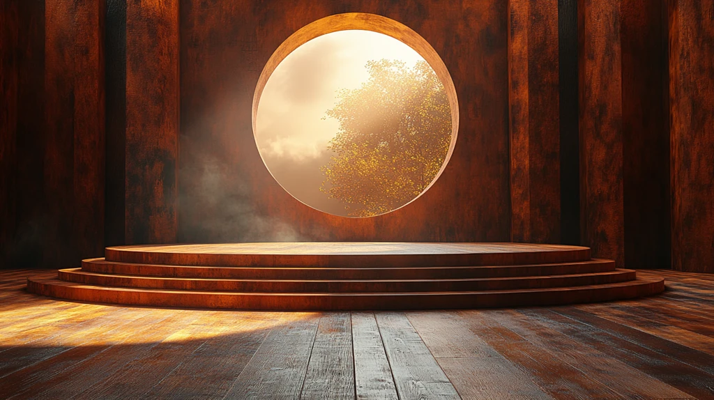 室内演讲台背景