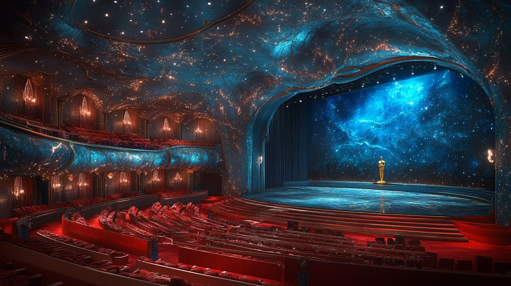 奥斯卡颁奖典礼舞台大屏幕