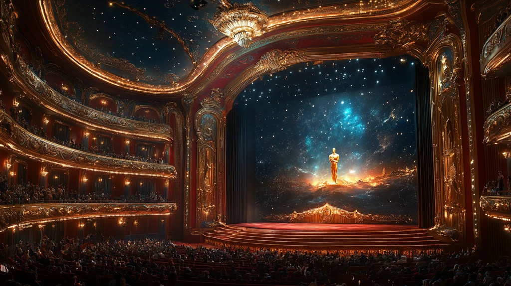 奥斯卡颁奖典礼舞台大屏幕