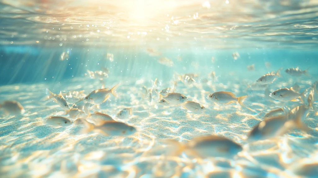 鱼群穿梭清水