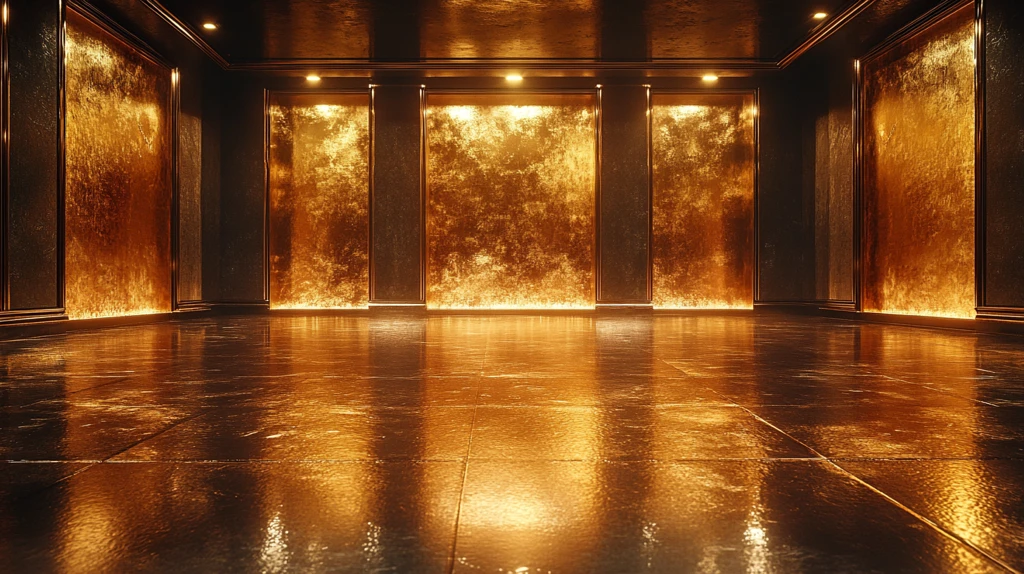 金色黑色舞台LED屏幕