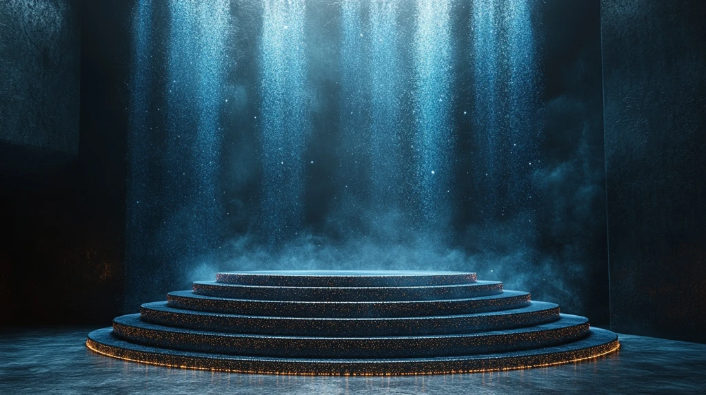 音乐厅讲台与亮片