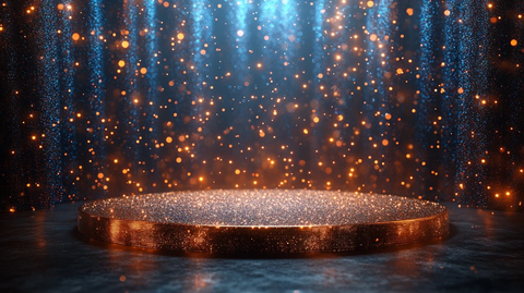 音乐厅讲台与亮片