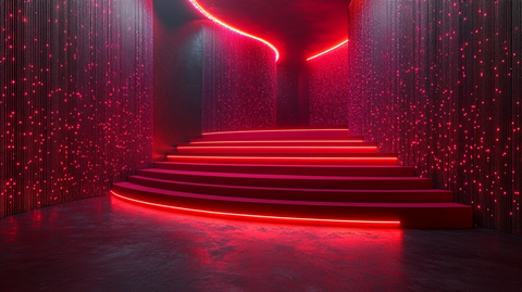 音乐厅讲台与亮片