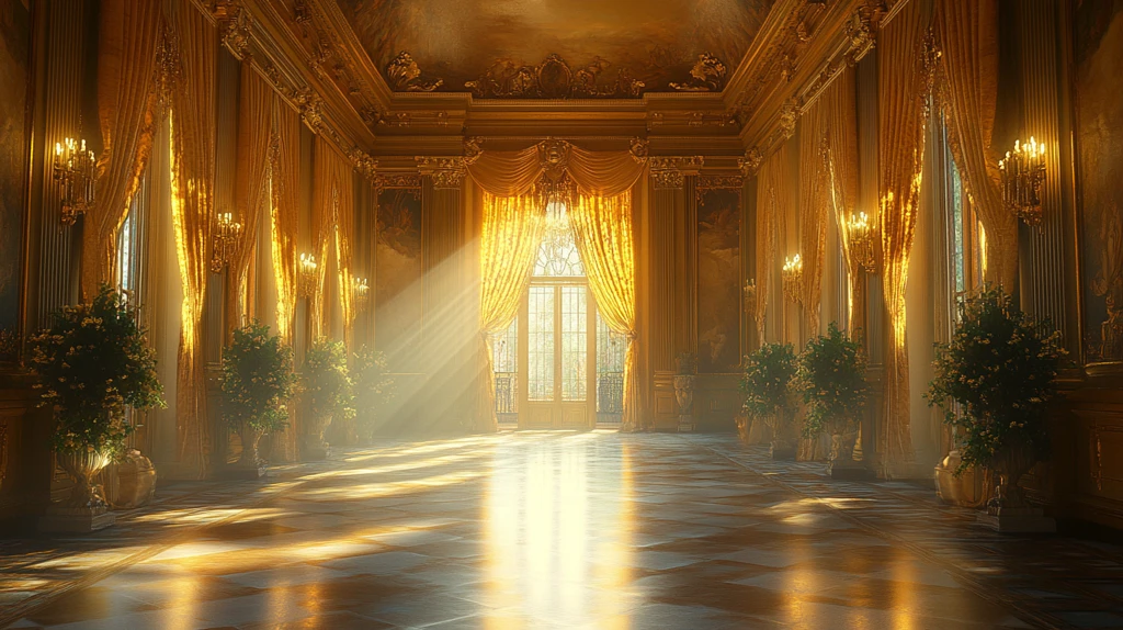 暗黄色皇家大厅
