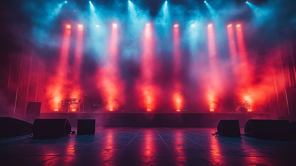 演唱会舞台灯光与LED屏幕