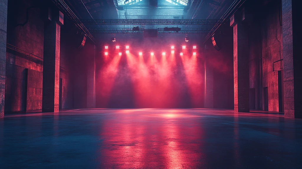 演唱会舞台灯光与LED屏幕