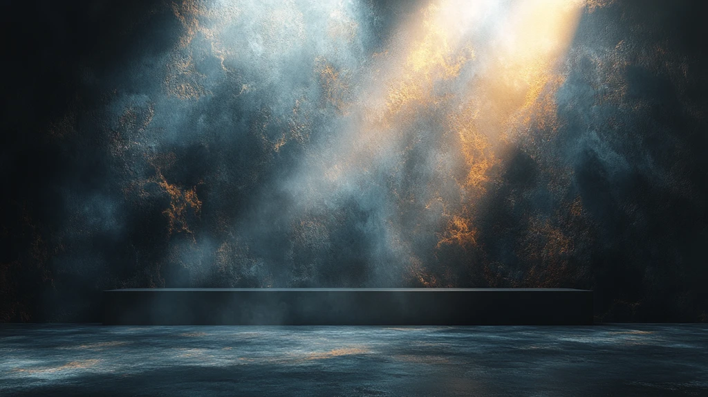 舞台上的灰色墙壁