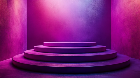 紫色圆形舞台