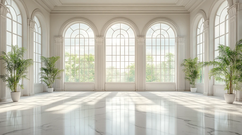 中央舞台高窗白墙