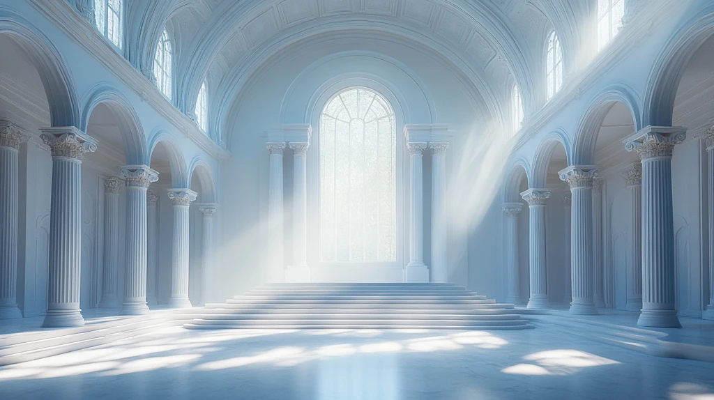 中央舞台高窗白墙