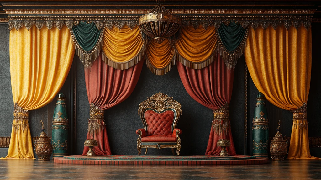 非洲女王宝座与金饰