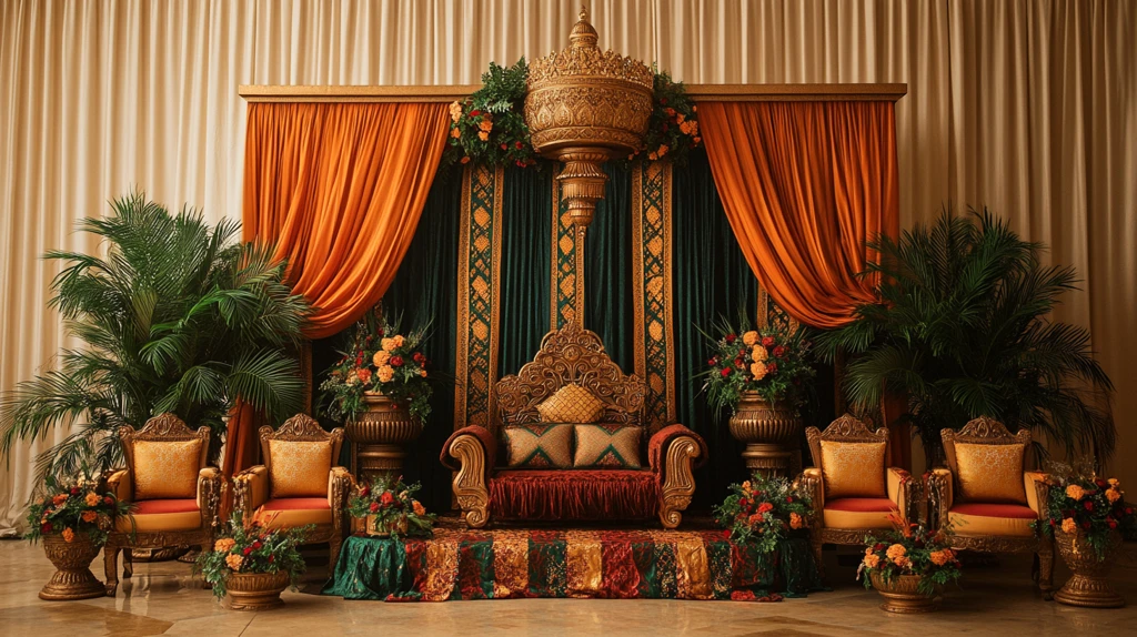 非洲女王宝座与金饰