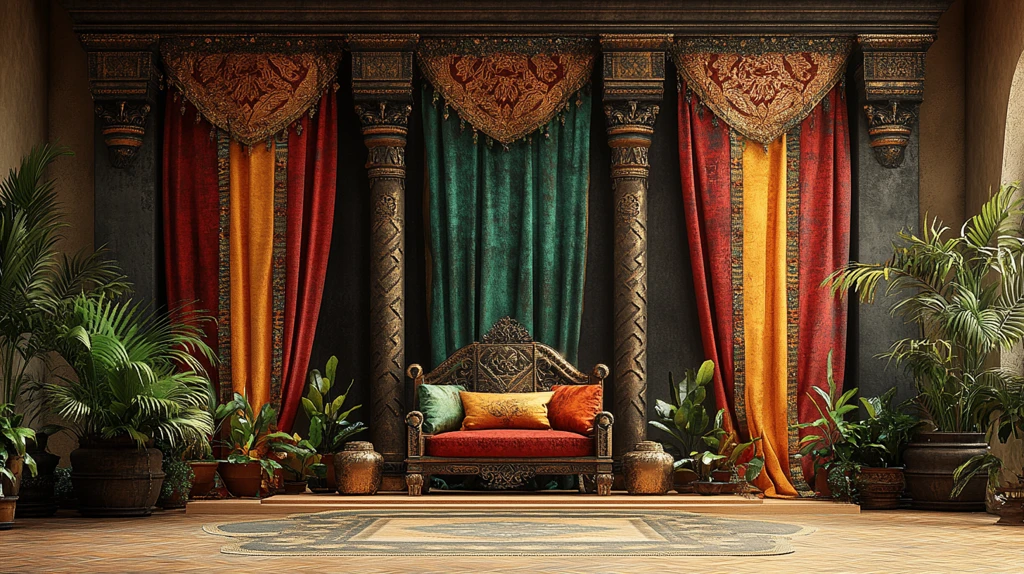 非洲女王宝座与金饰