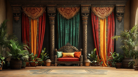 非洲女王宝座与金饰