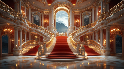 红白金奢华徽章