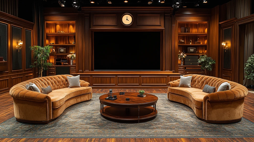 空谈话节目布景