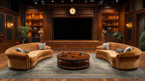 空谈话节目布景