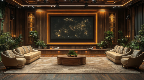 空谈话节目布景