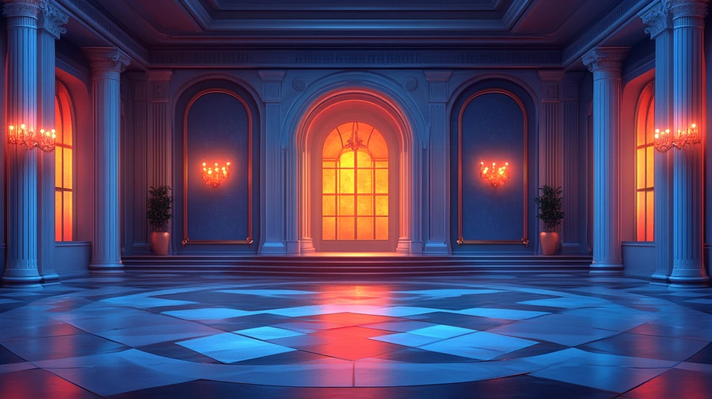 迪士尼风格卡通舞台背景