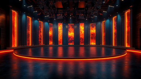 特别广播黑色背景分区墙