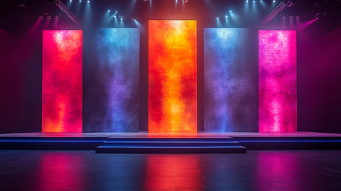 特别广播黑色背景分区墙