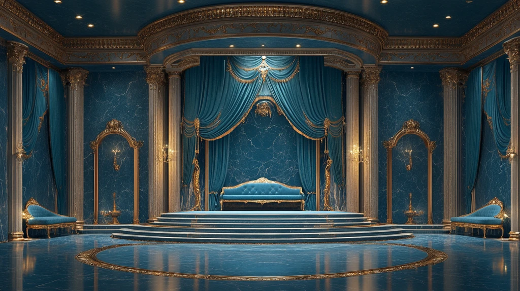 蓝色地毯优雅背景