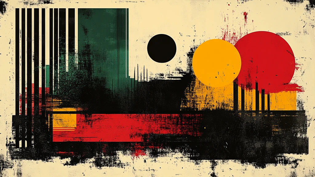 抽象条纹与有机图案