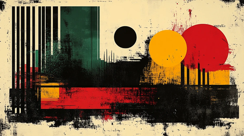 抽象条纹与有机图案