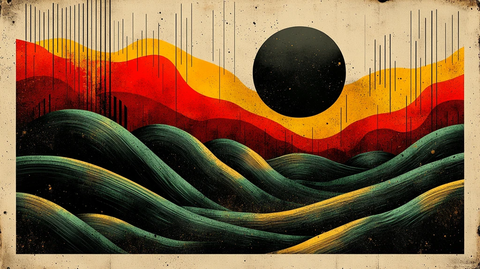 抽象条纹与有机图案