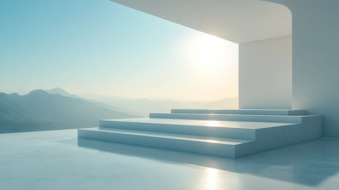 矩形平台展示场景