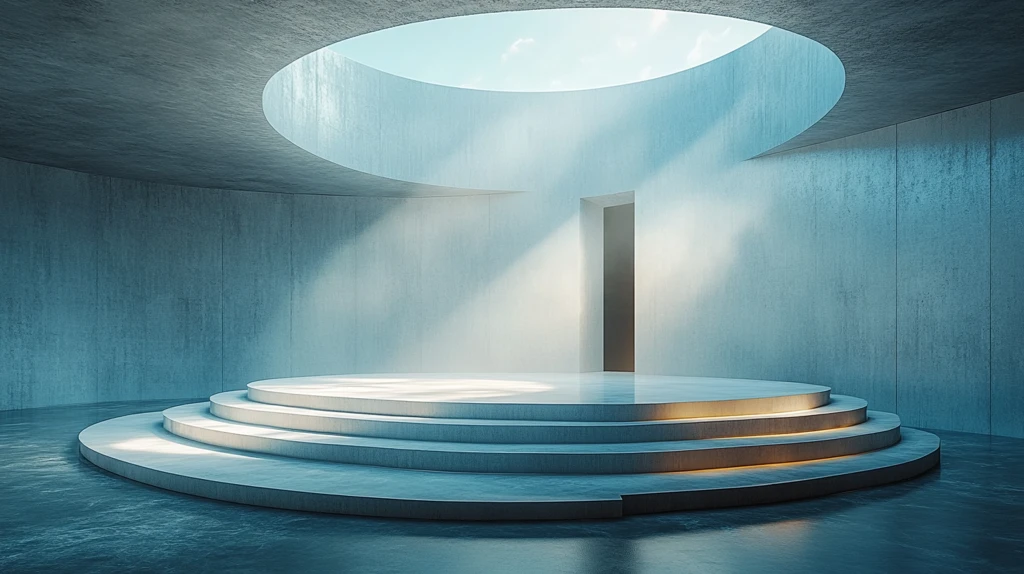 舞台白墙门后光