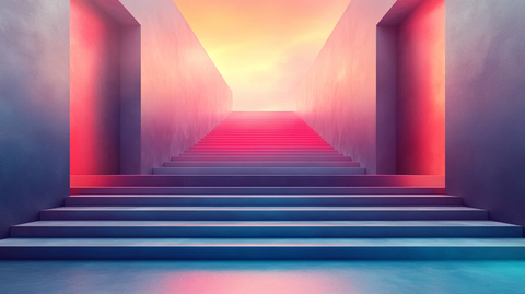 抽象舞台与观众席