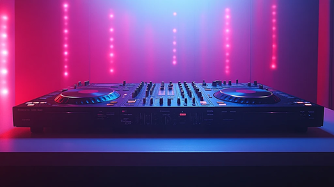 DJ 控制台前后视角