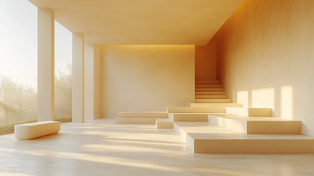 黄色矩形平台背景